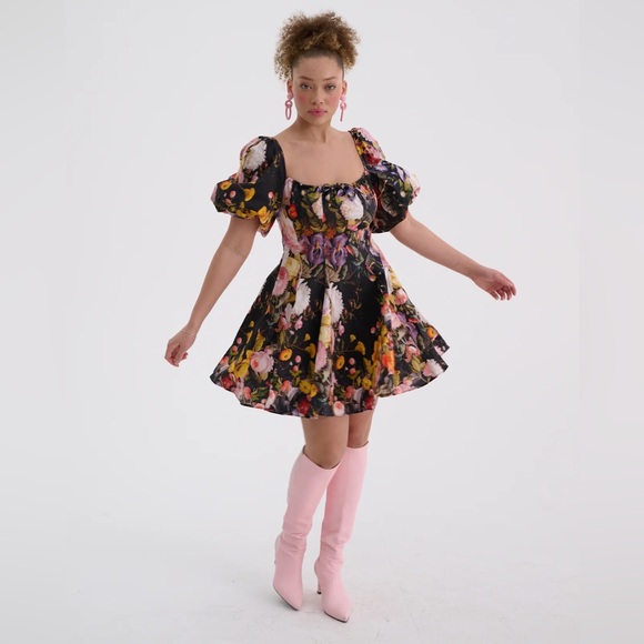 Selkie Fête des Fleurs Mini Day Dress 4x NWT - Picture 3 of 6